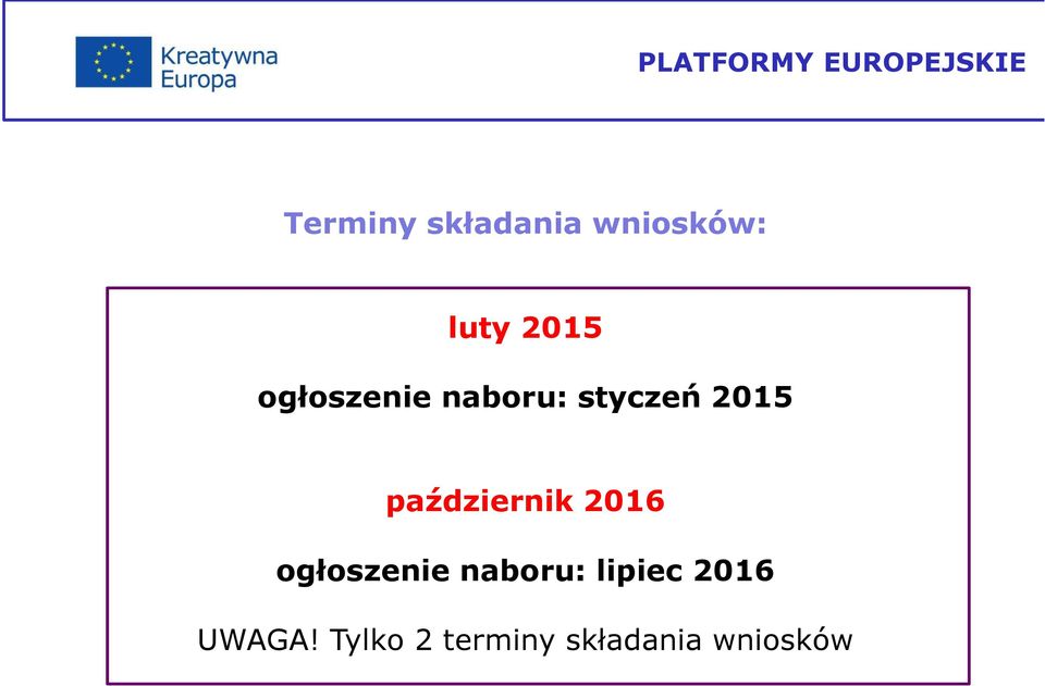 styczeń 2015 październik 2016 ogłoszenie