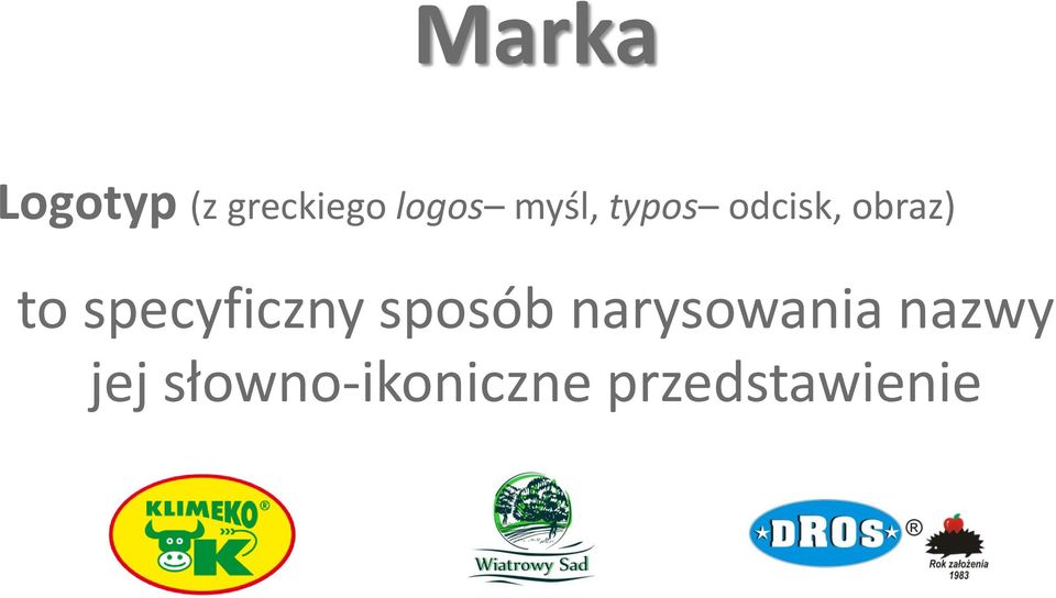 specyficzny sposób narysowania