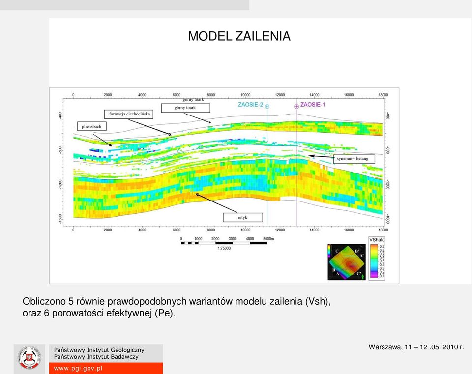 wariantów modelu zailenia