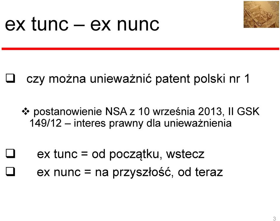 149/12 interes prawny dla unieważnienia ex tunc =