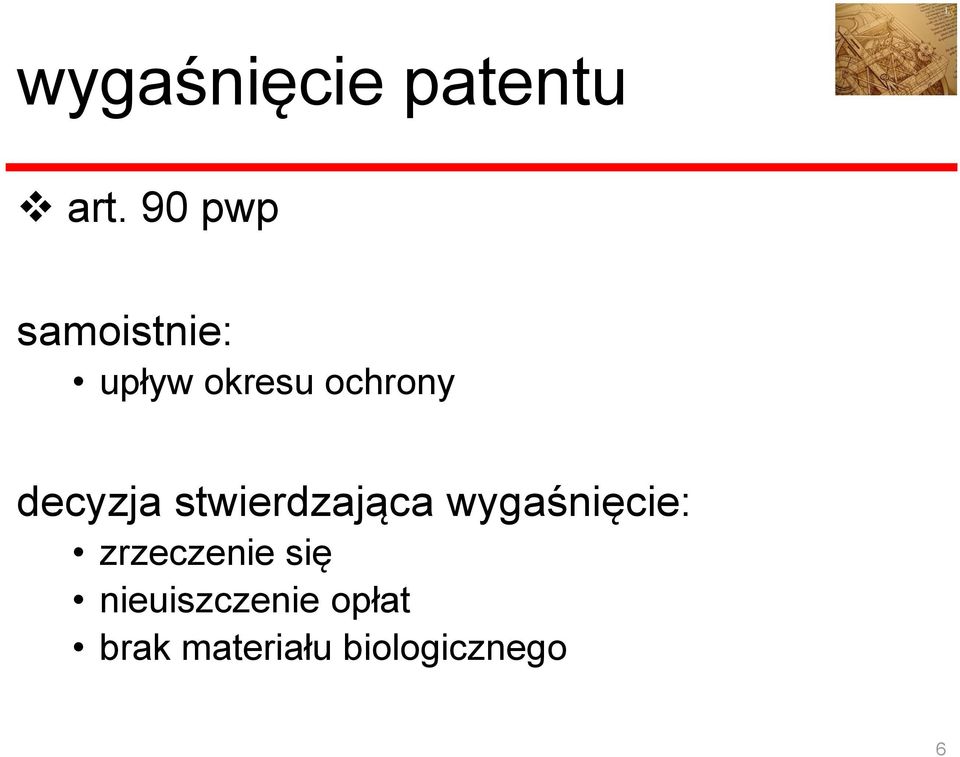 decyzja stwierdzająca wygaśnięcie: