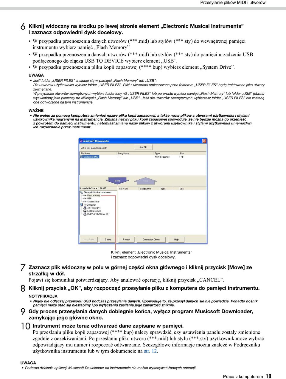 W przypadku przenoszenia pliku kopii zapasowej (****.bup) wybierz element System Drive.