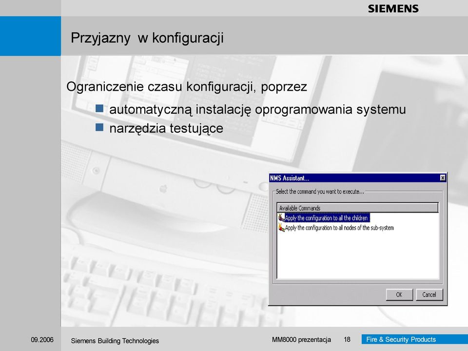 poprzez automatyczną instalację