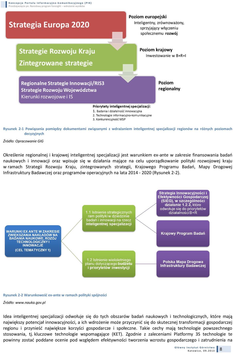 innowacji oraz wpisuje się w działania mające na celu uporządkowanie polityki rozwojowej kraju w ramach Strategii Rozwoju Kraju, zintegrowanych strategii, Krajowego Programu Badań, Mapy Drogowej