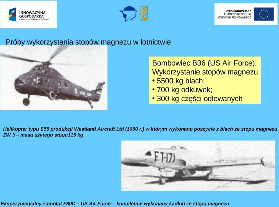 produkcji Westland Aircraft Ltd (1950 r.