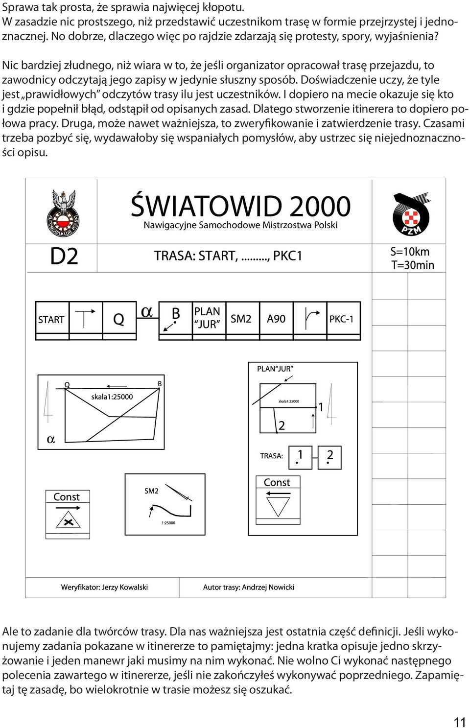 Nic bardziej złudnego, niż wiara w to, że jeśli organizator opracował trasę przejazdu, to zawodnicy odczytają jego zapisy w jedynie słuszny sposób.