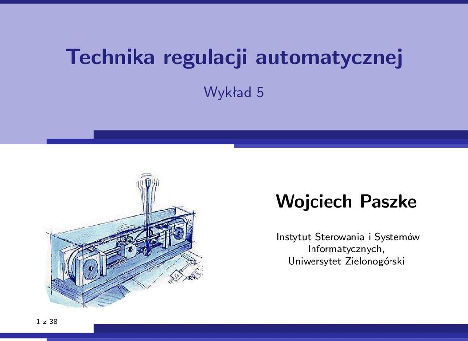 Sterowania i Systemów