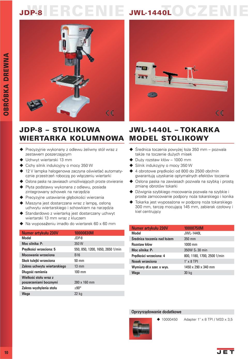 posiada zintegrowany schowek na narzędzia Precyzyjne ustawianie głębokości wiercenia Maszyna jest dostarczana wraz z lampą, osłoną uchwytu wiertarskiego i schowkiem na narzędzia Standardowo z