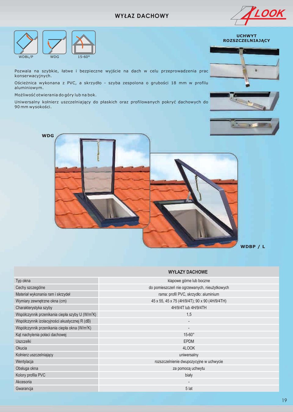 Uniwersalny ko³nierz uszczelniaj¹cy do p³askich oraz profilowanych pokryæ dachowych do 90 mm wysokoœci.