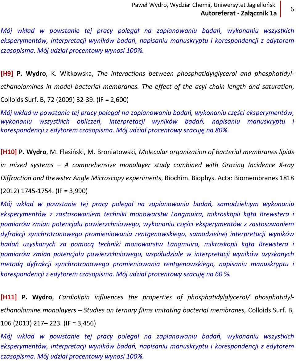 The effect of the acyl chain length and saturation, Colloids Surf. B, 72 (2009) 32-39.