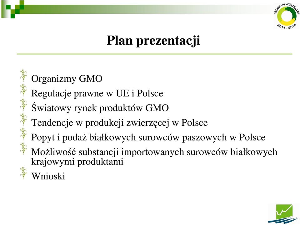 Polsce Popyt i podaż białkowych surowców paszowych w Polsce