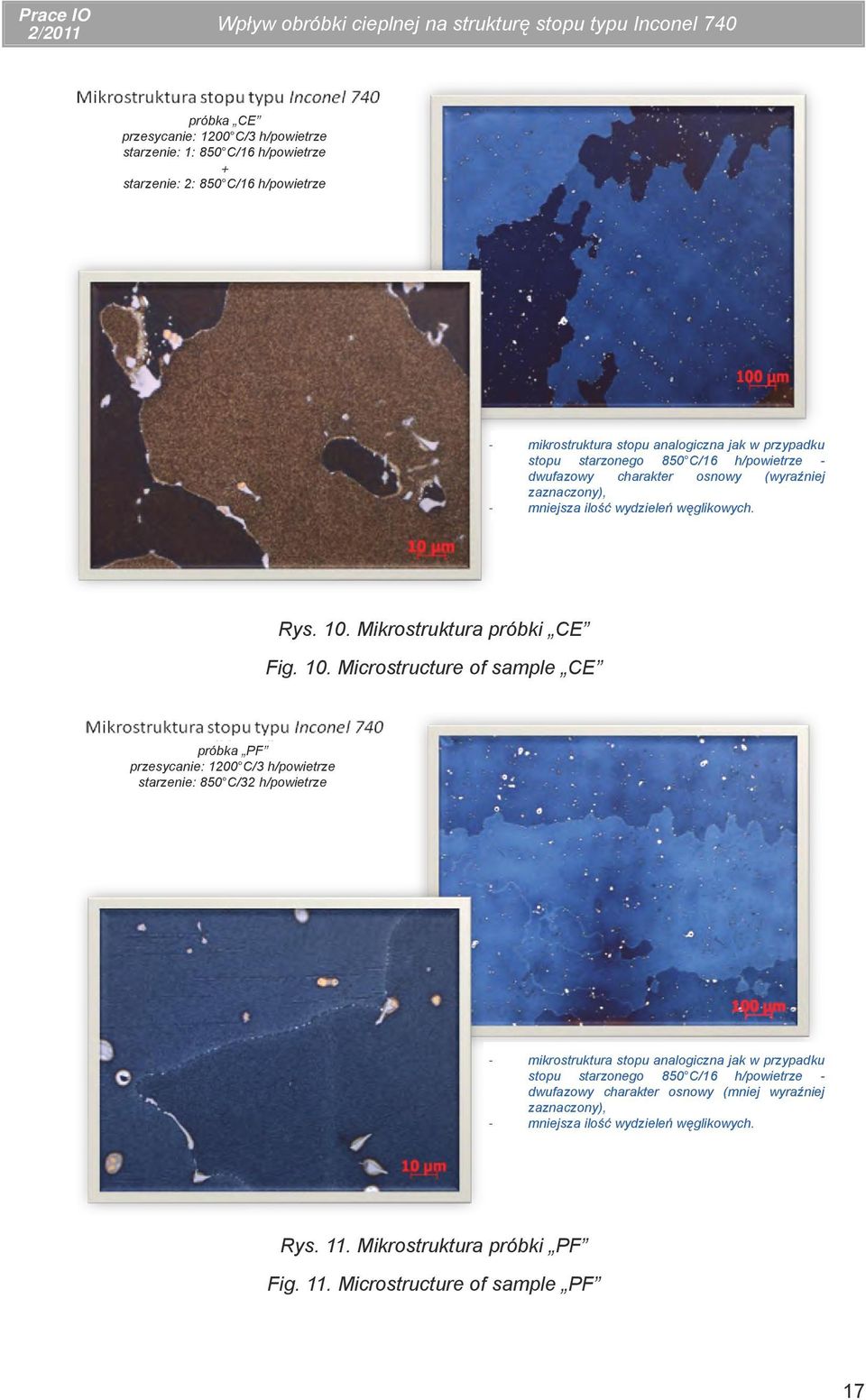 Mikrostruktura próbki CE Fig. 10.