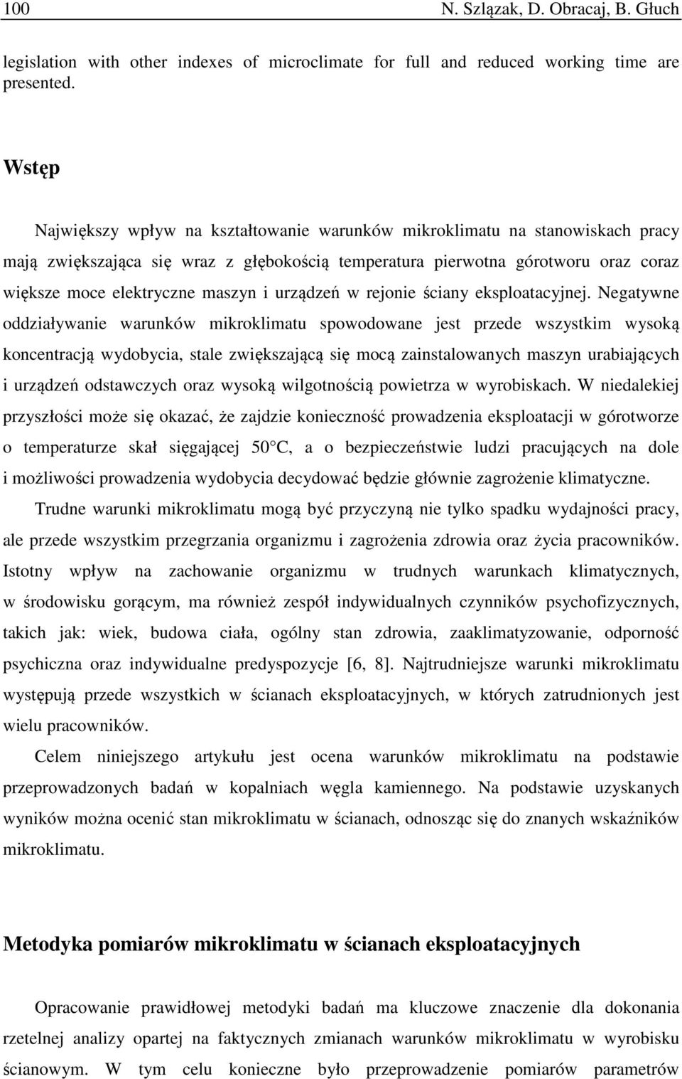 i urządzeń w rejonie ściany eksploatacyjnej.