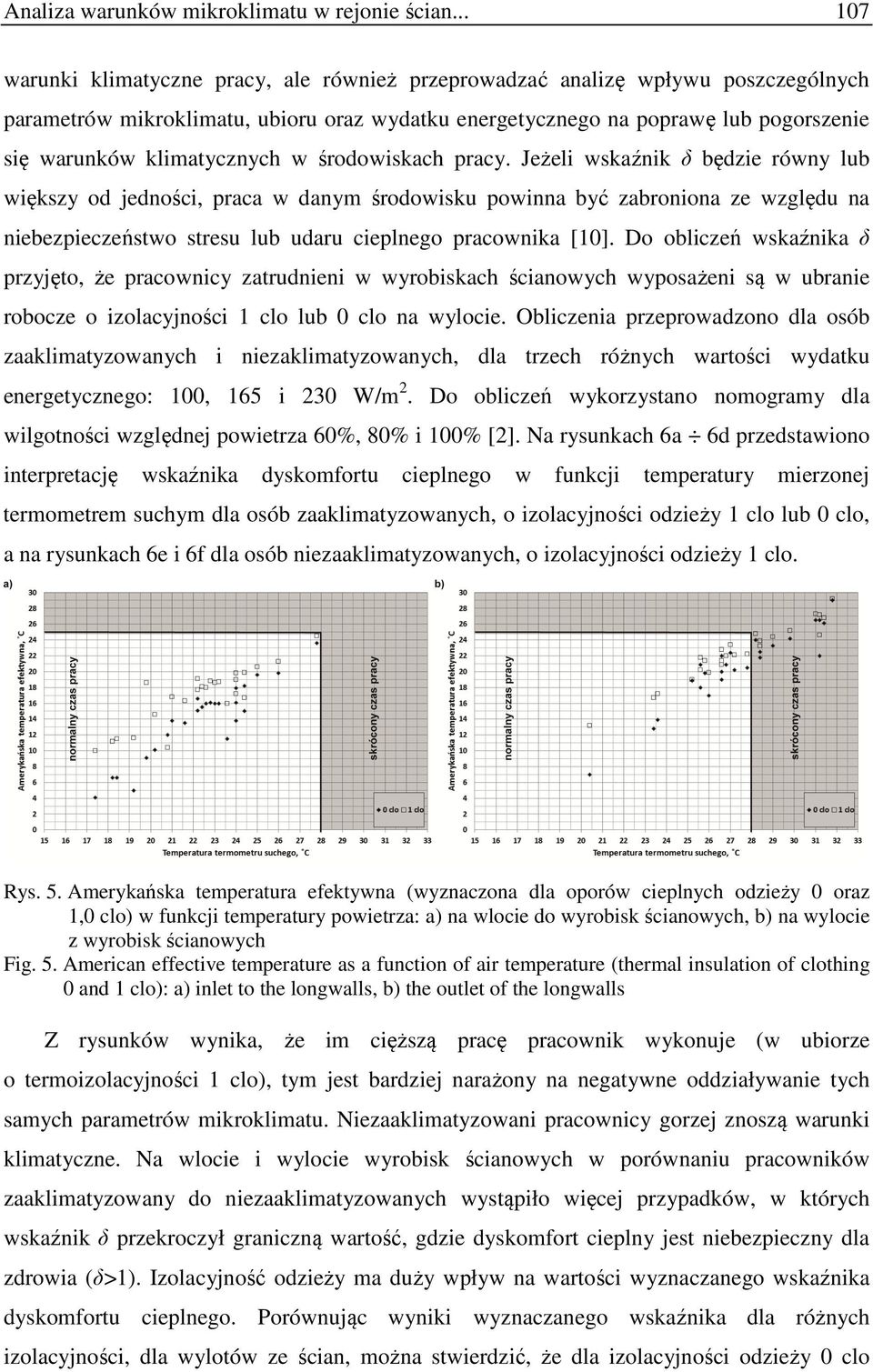 klimatycznych w środowiskach pracy.