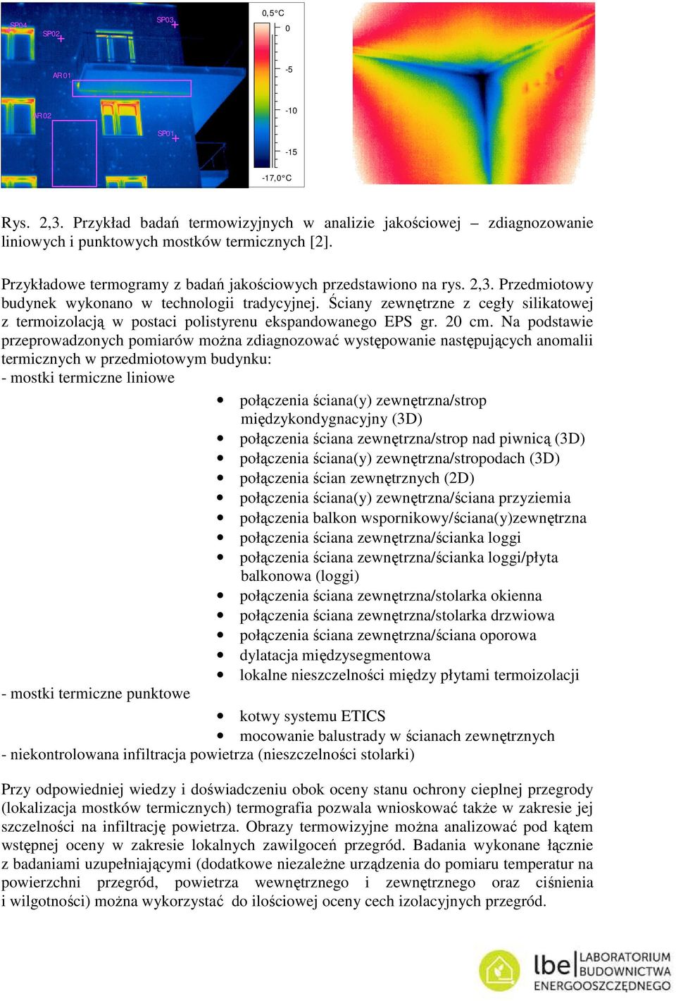 Ściany zewnętrzne z cegły silikatowej z termoizolacją w postaci polistyrenu ekspanowanego EPS gr. 20 cm.