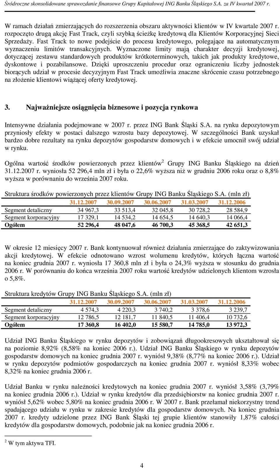 Fast Track to nowe podejście do procesu kredytowego, polegające na automatycznym wyznaczeniu limitów transakcyjnych.