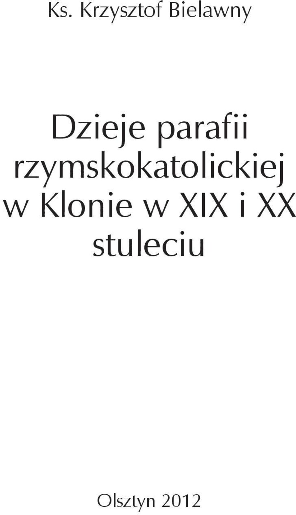 parafii rzymskokatolickiej w