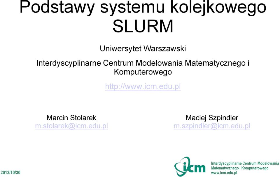 Komputerowego http:// Marcin Stolarek m.