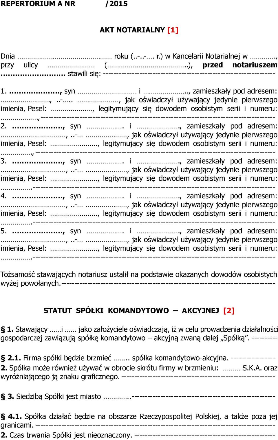 , ------------------------------------------------------------------------------------------ 2., syn. i., zamieszkały pod adresem:.