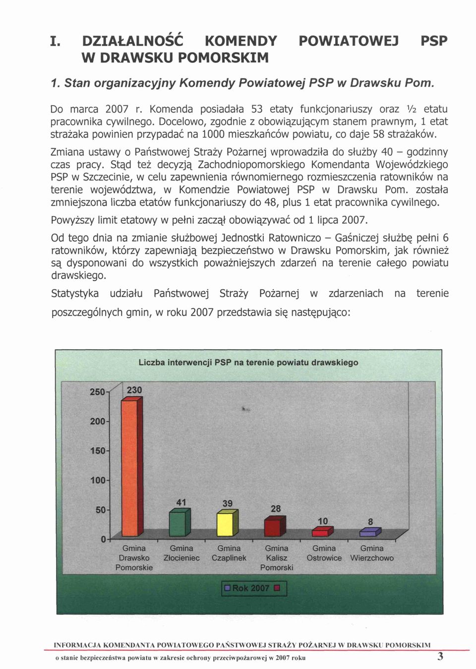 oraz o zagrożeniach