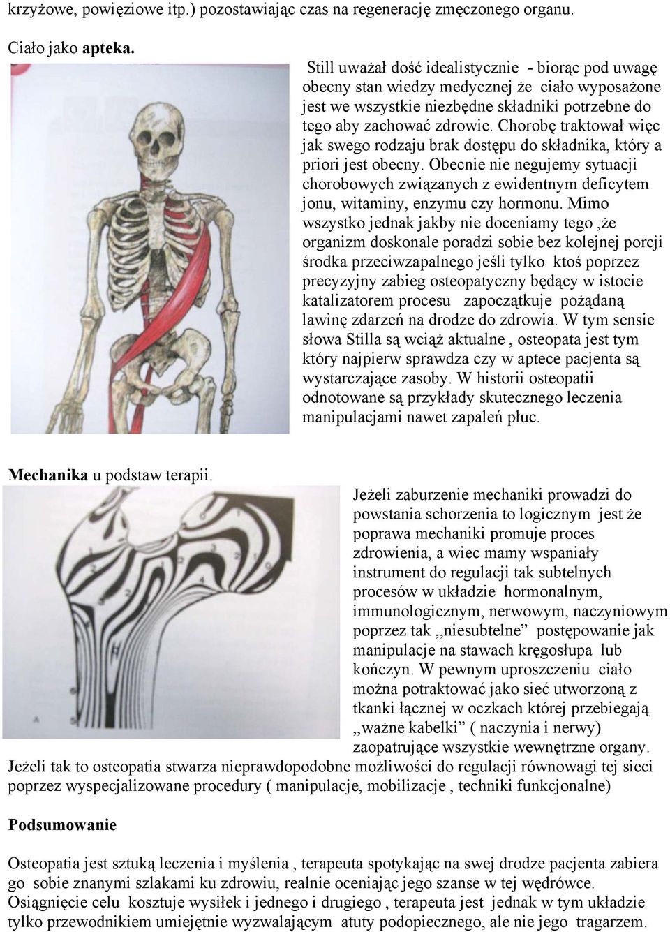 Chorobę traktował więc jak swego rodzaju brak dostępu do składnika, który a priori jest obecny.