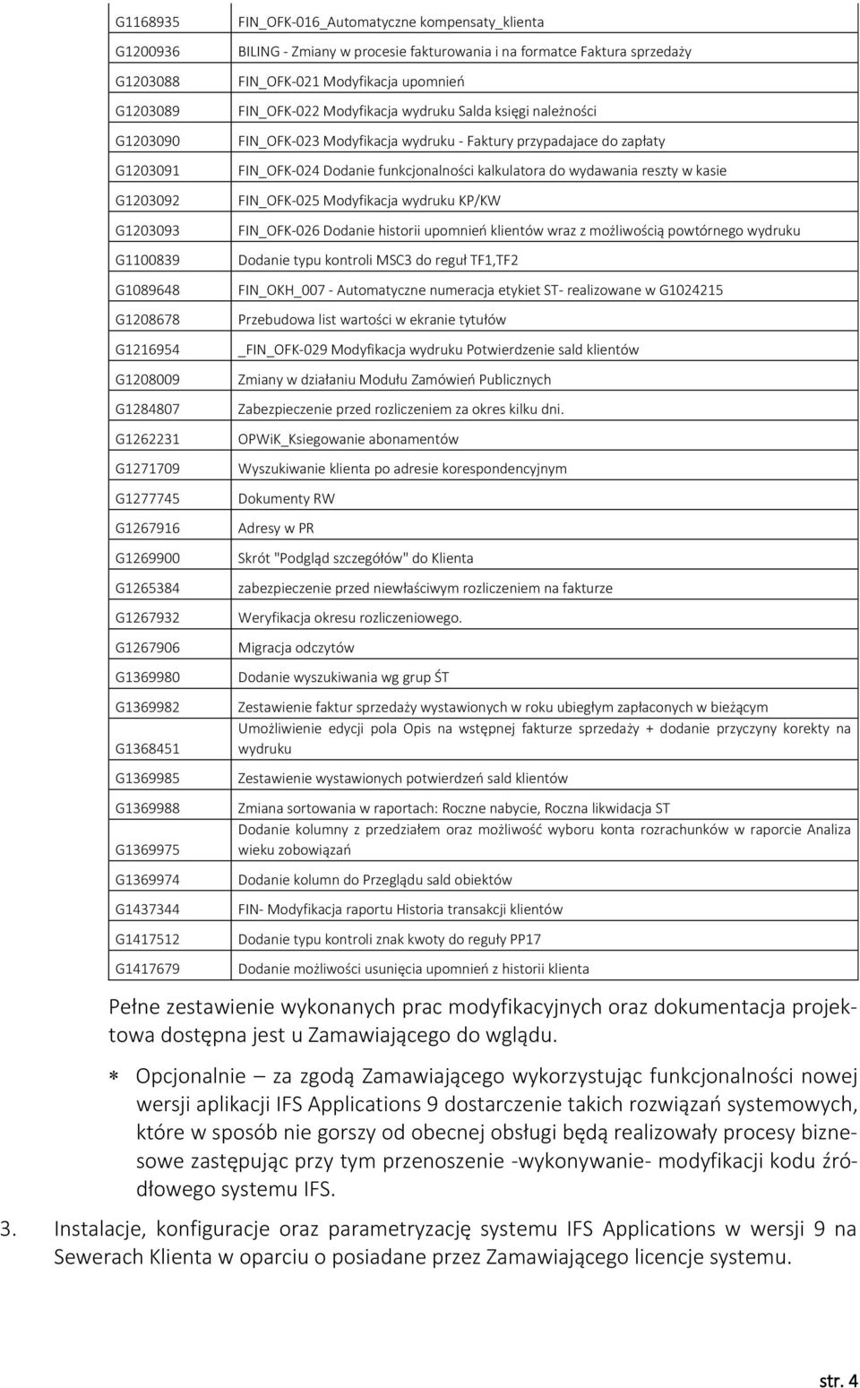 sprzedaży FIN_OFK-021 Modyfikacja upomnień FIN_OFK-022 Modyfikacja wydruku Salda księgi należności FIN_OFK-023 Modyfikacja wydruku - Faktury przypadajace do zapłaty FIN_OFK-024 Dodanie