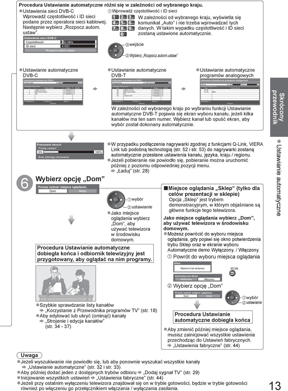 ghi jkl mno komunikat Auto i nie trzeba wprowadzać tych Następnie wybierz Rozpocz.autom. pqrs tuv wxyz danych. W takim wypadku częstotliwość i ID sieci ustaw. zostaną ustawione automatycznie.