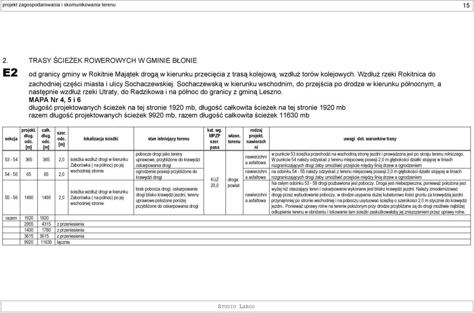 Sochaczewską w kierunku wschodnim, do przejścia po drodze w kierunku północnym, a następnie wzdłuż rzeki Utraty, do Radzikowa i na północ do granicy z gminą Leszno.