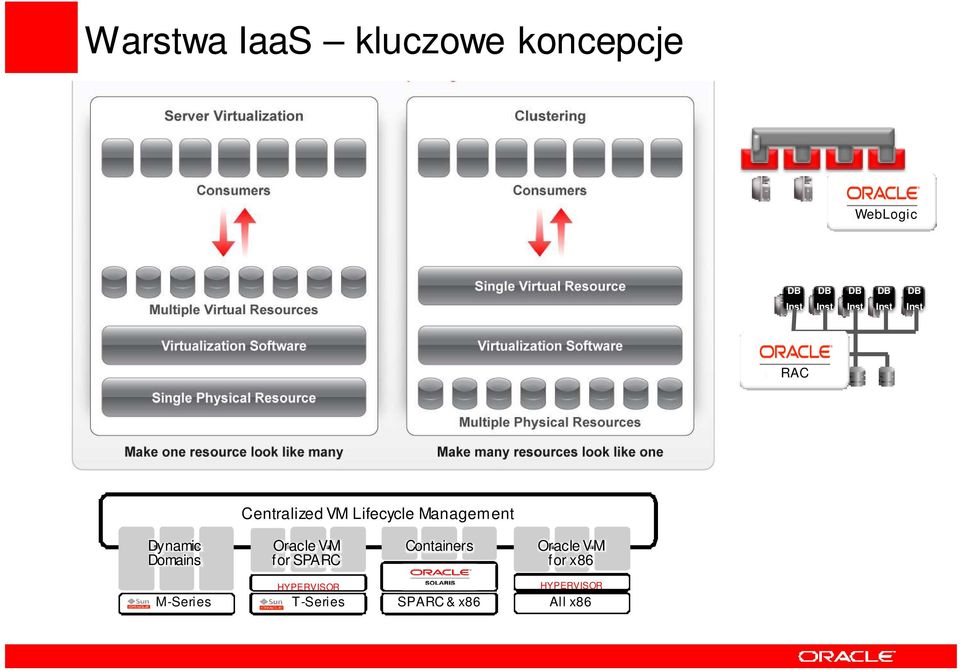 Dynamic Domains Oracle VM for SPARC Containers Oracle VM for