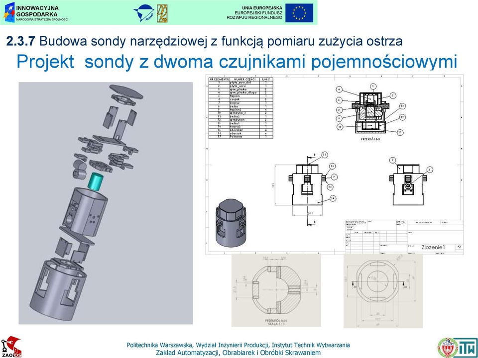 pomiaru zużycia ostrza