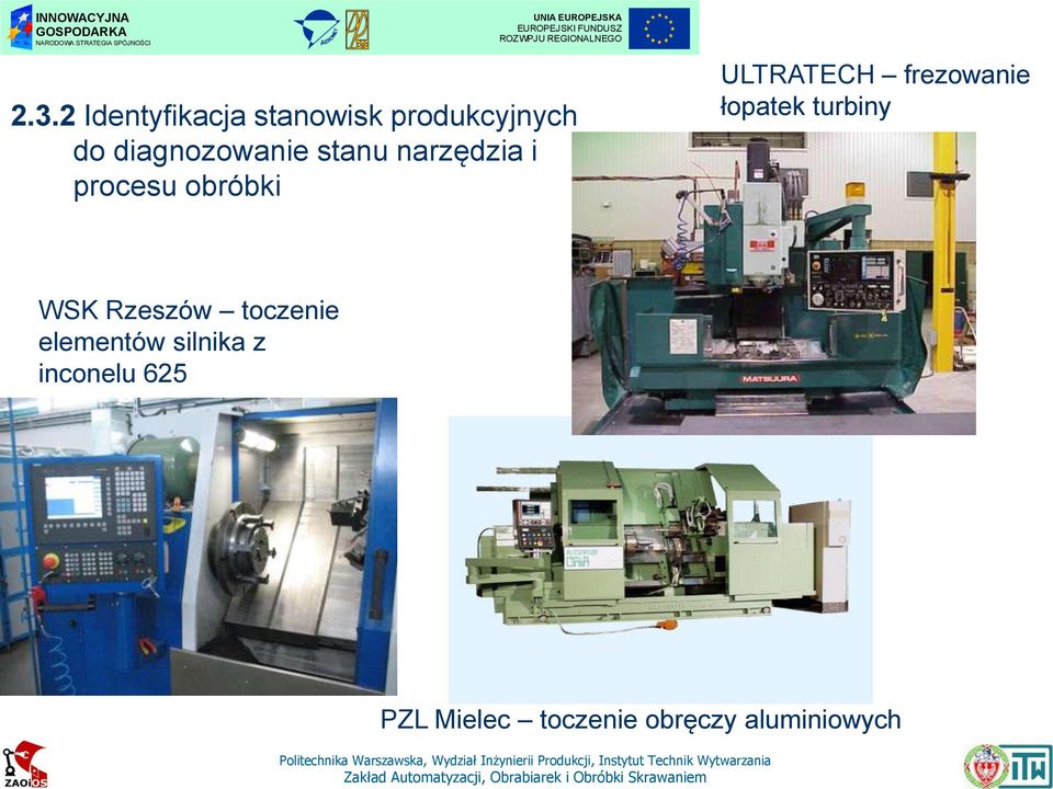 ULTRATECH frezowanie łopatek turbiny WSK Rzeszów