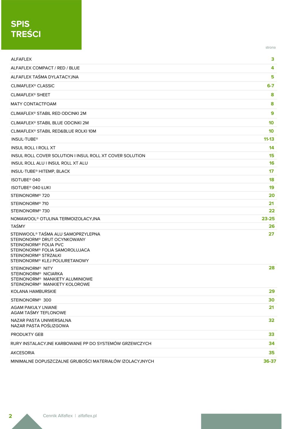 HITEP, BLACK 17 ISOTUBE 0 18 ISOTUBE 0 ŁUKI 19 STEINONOR 7 STEINONOR 710 21 STEINONOR 7 22 NOAWOOL OTULINA TEROIZOLACYJNA 23- TAŚY 26 STEINWOOL TAŚA ALU SAOPRZYLEPNA 27 STEINONOR DRUT OCYNKOWANY