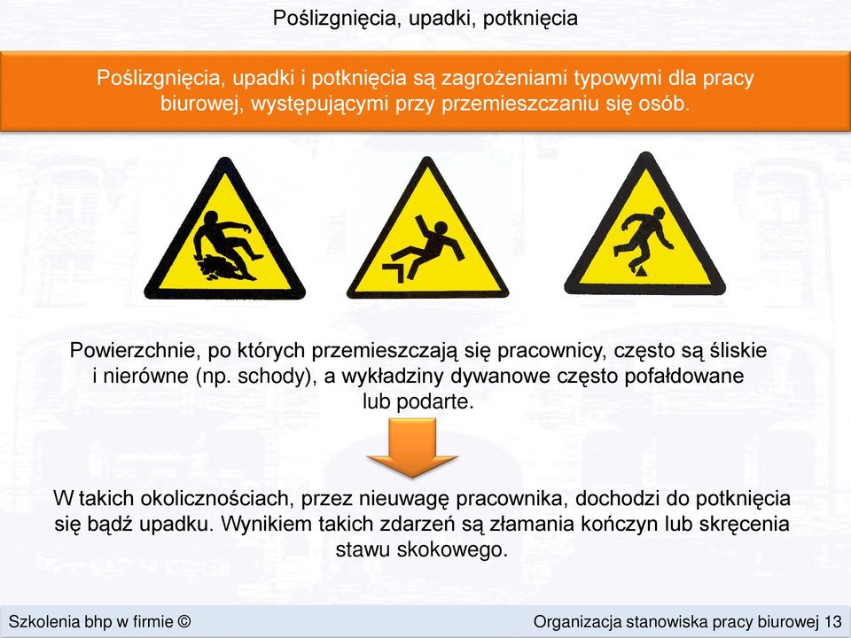 schody), a wykładziny dywanowe często pofałdowane lub podarte.