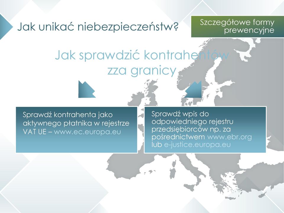 Sprawdź kontrahenta jako aktywnego płatnika w rejestrze VAT UE www.ec.