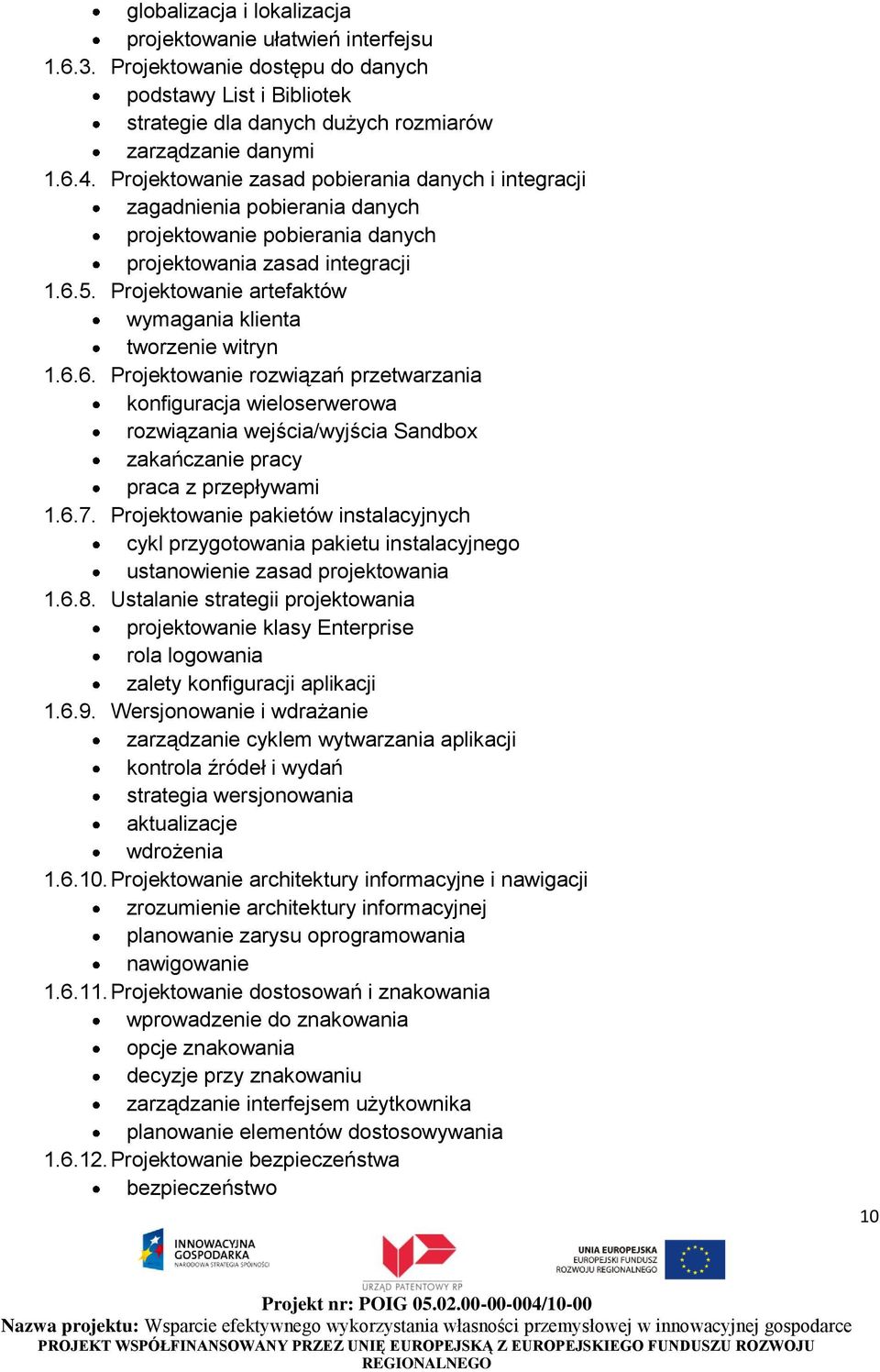 Projektowanie artefaktów wymagania klienta tworzenie witryn 1.6.