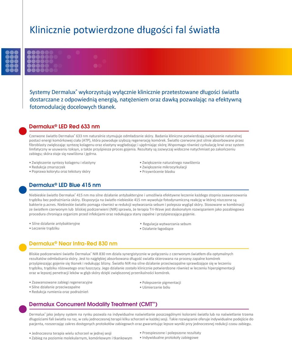 Badania kliniczne potwierdzają zwiększenie naturalnej postaci energi komórkowej ciała (ATP), która powoduje szybszą regenerację komórek.