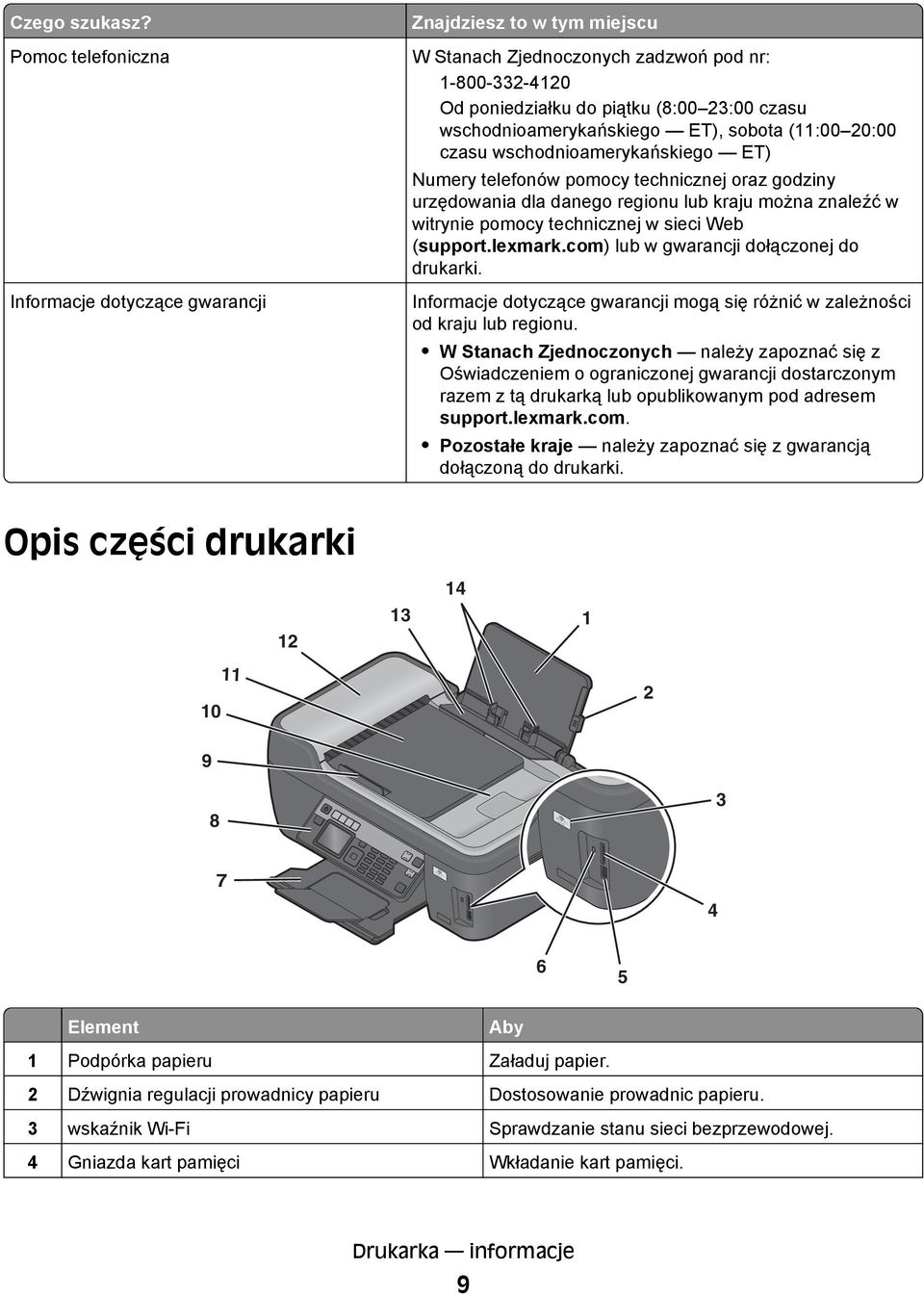 wschodnioamerykańskiego ET), sobota (11:00 20:00 czasu wschodnioamerykańskiego ET) Numery telefonów pomocy technicznej oraz godziny urzędowania dla danego regionu lub kraju można znaleźć w witrynie