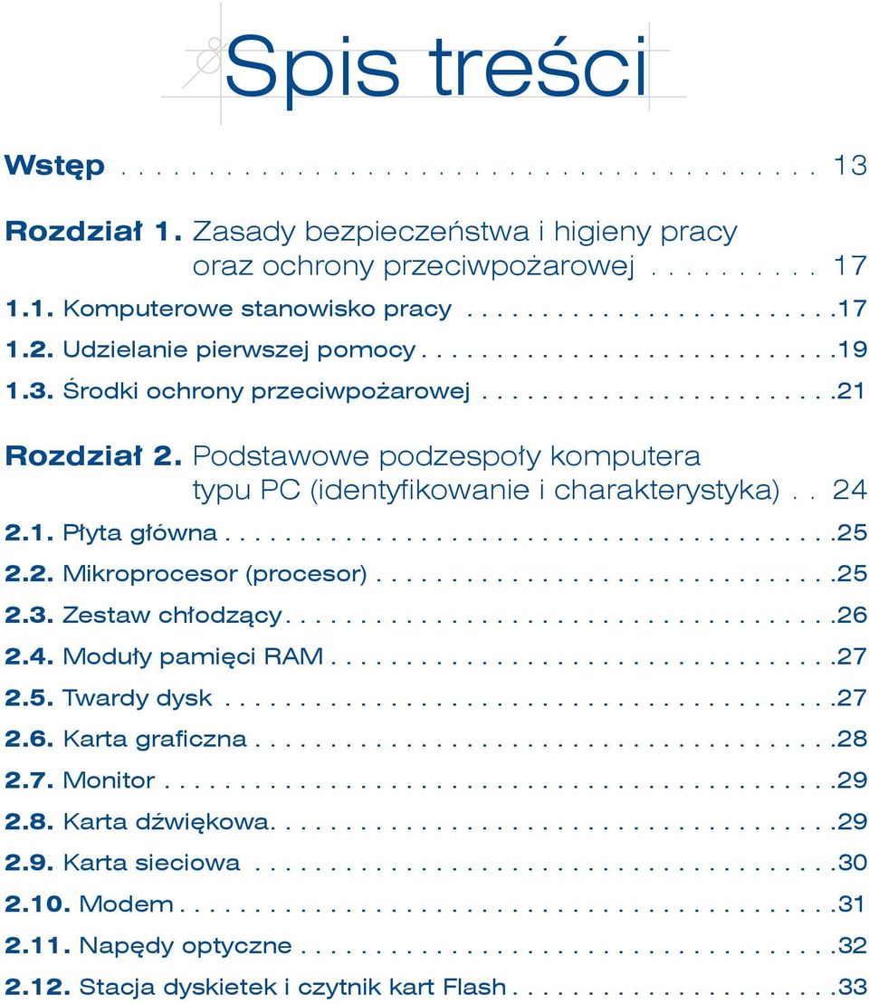 .. 25 2.3. Zestaw chłodzący.... 26 2.4. Moduły pamięci RAM... 27 2.5. Twardy dysk... 27 2.6. Karta graficzna.......................................28 2.7. Monitor... 29 2.8. Karta dźwiękowa.