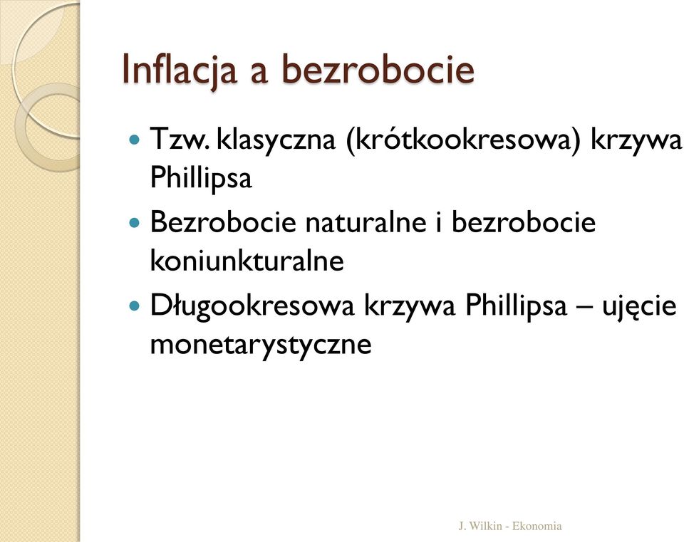 Bezrobocie naturalne i bezrobocie