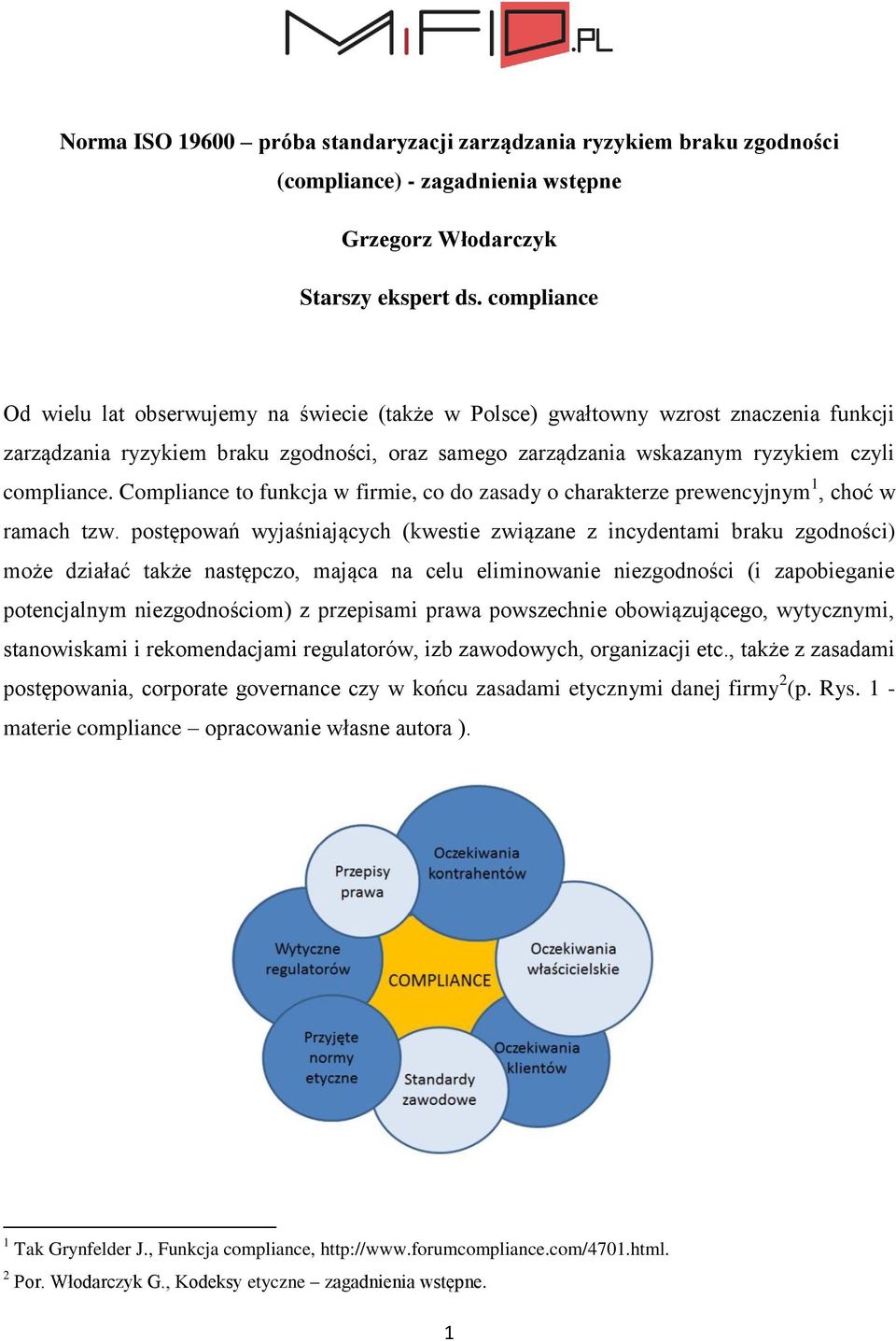 Compliance to funkcja w firmie, co do zasady o charakterze prewencyjnym 1, choć w ramach tzw.