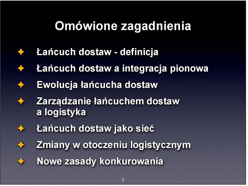 Zarządzanie łańcuchem dostaw a logistyka Łańcuch dostaw