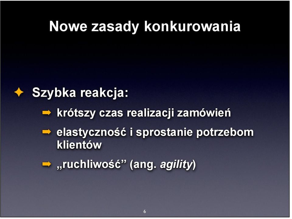 zamówień elastyczność i sprostanie