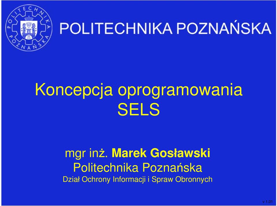 Marek Gosławski Politechnika