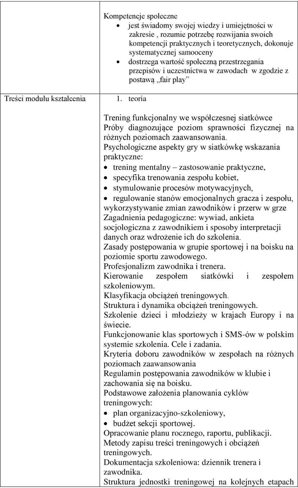 teoria Trening funkcjonalny we współczesnej siatkówce Próby diagnozujące poziom sprawności fizycznej na różnych poziomach zaawansowania.