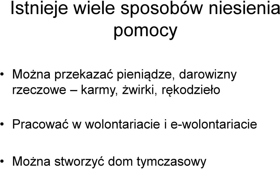 żwirki, rękodzieło Pracować w wolontariacie i