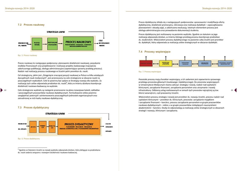 Proces dydaktyczny jest realizowany na poziomie wydziału. Zgodnie ze statutem za jego realizację odpowiada dziekan, w imieniu którego przebieg procesu koordynuje prodziekan ds. studenckich.