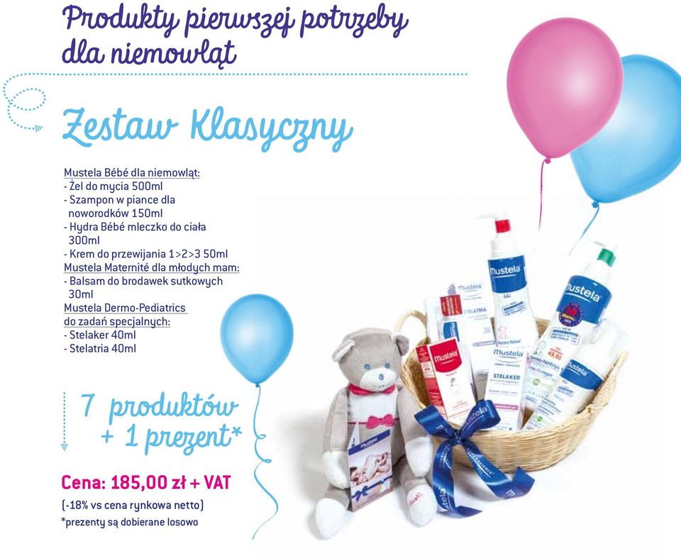 dla młodych mam: - Balsam do brodawek sutkowych 30ml Mustela Dermo-Pediatrics do zadań specjalnych: - Stelaker 40ml -