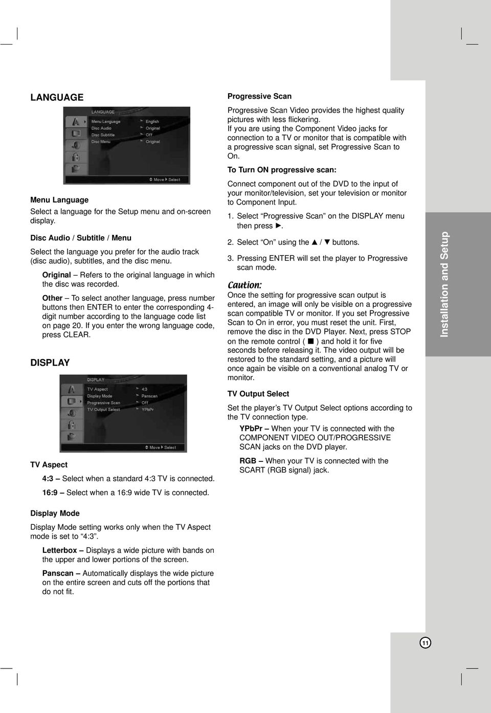 Other To select another language, press number buttons then ENTER to enter the corresponding 4- digit number according to the language code list on page 20.