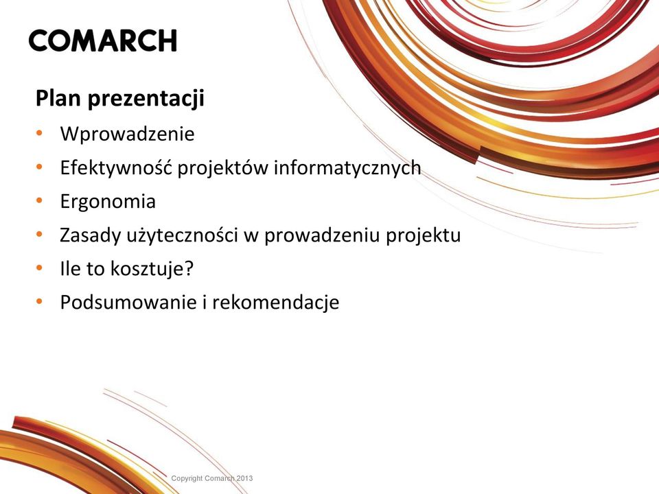 użyteczności w prowadzeniu projektu Ile to