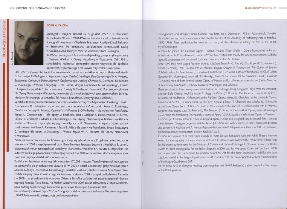 P trymaniu abslutrium kntynuwał naukę w Akademii Stuk P i ęknych Minerva w hlenderskim Grningen. W 1995 r jak asystent A.